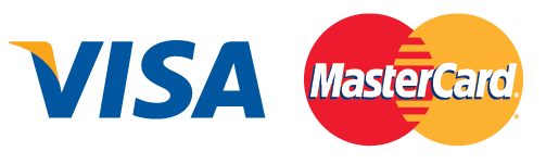 Logotipo de Visa y Mastercard que indica soporte en la plataforma Nutrition Diet AI.